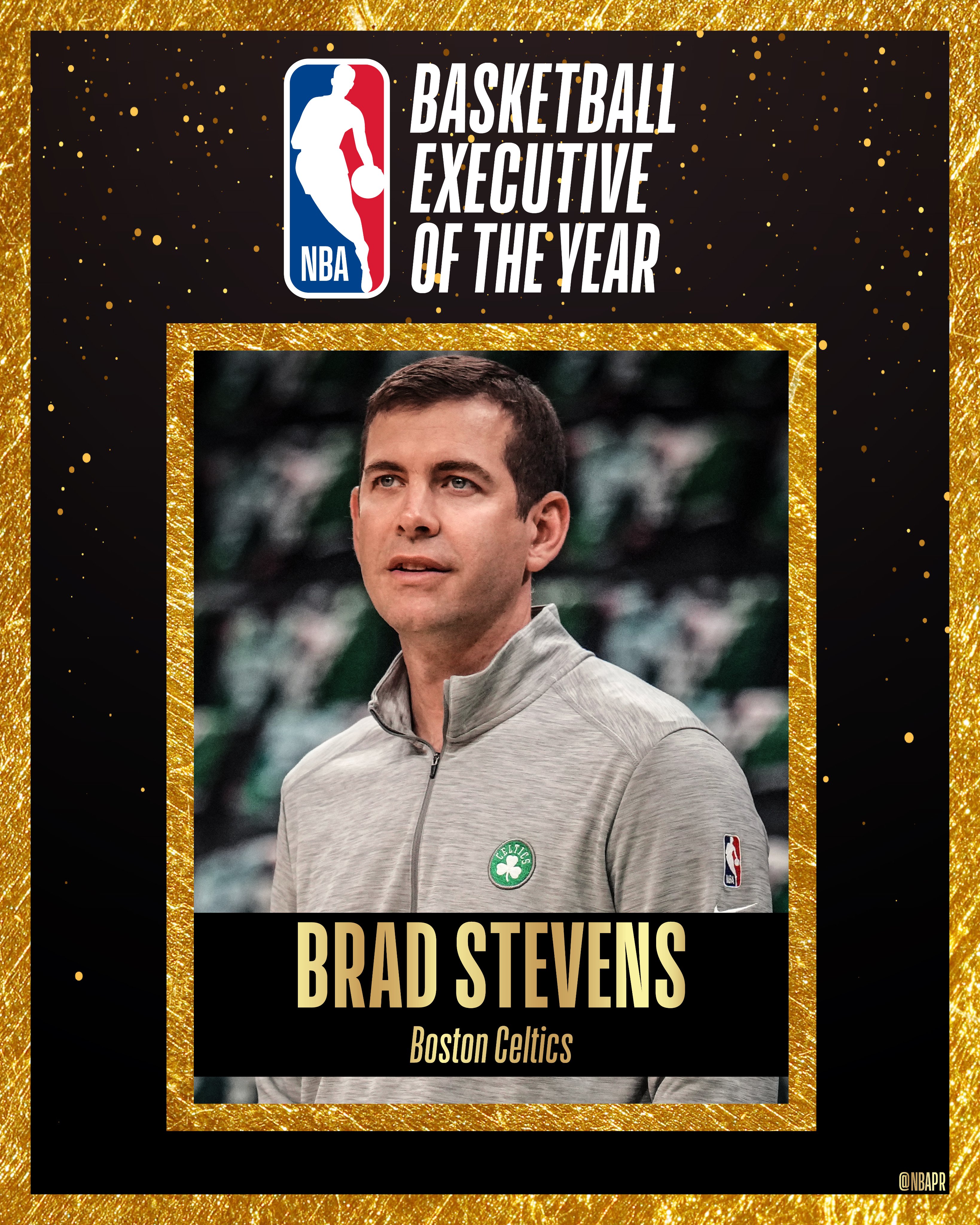 官方：凯尔特人篮球运营总裁布拉德-史蒂文斯当选NBA年度最佳高管